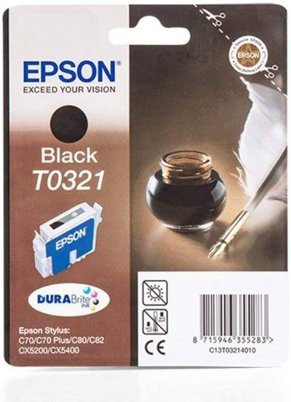 Epson T0321 Black Original Ink Cartridge
